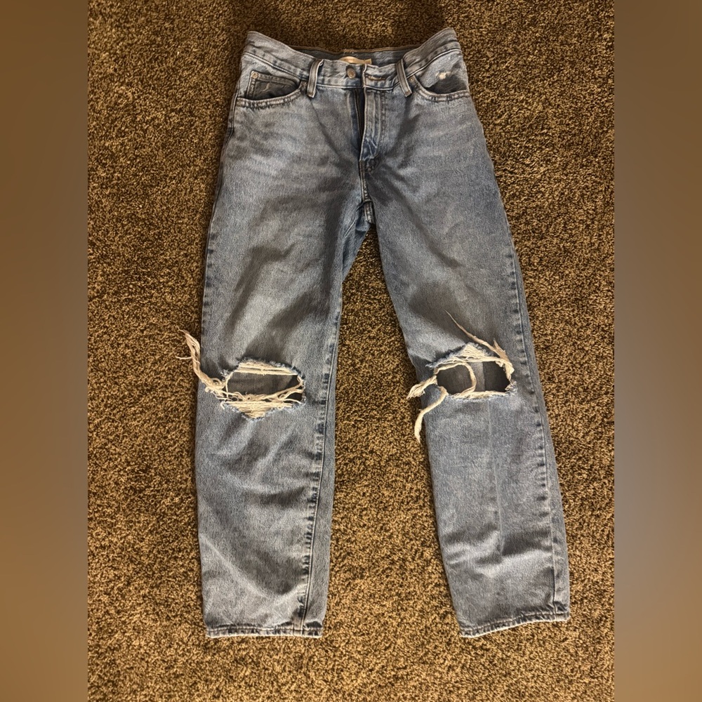 Levis ‘94 baggy Distressed Blue Jeans